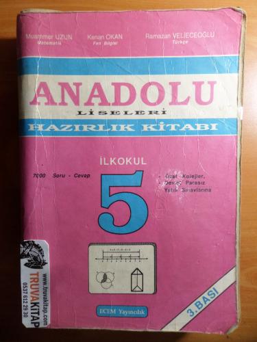 5. Sınıf İlkokul Anadolu Liseleri Hazırlık Kitabı Kenan Okan