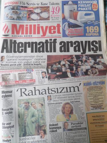 Milliyet Gazetesi 4 Temmuz 1996 - Alternatif Arayışı