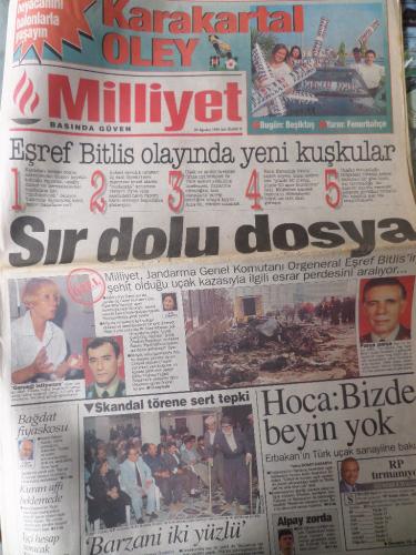 Milliyet Gazetesi 20 Ağustos 1996 - Sır Dolu Dosya