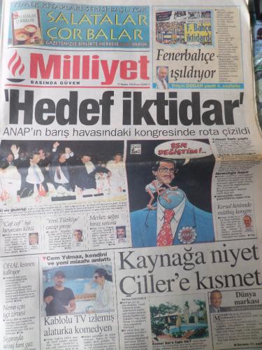 Milliyet Gazetesi 25 Ağustos 1996 - Hedef İktidar