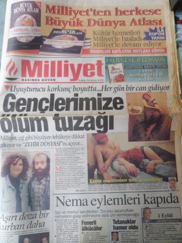 Milliyet Gazetesi 28 Ağustos 1996 - Gençlerimize Ölüm Tuzağı