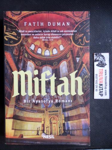 Miftah Bir Ayasofya Romanı Fatih Duman