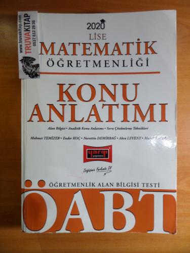 ÖABT Lise Matematik Öğretmenliği Konu Anlatımı Mehmet Temizer