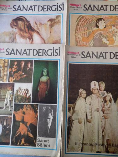 Milliyet Sanat Dergisi 1974 / 85-86-87-88 (4 Adet)