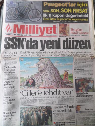 Milliyet Gazetesi 27 Ekim 1996 - SSK'da Yeni Düzen