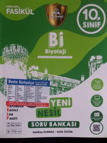 10. Sınıf Biyoloji Fasiküllü Soru Bankası Kubilay Kurnaz