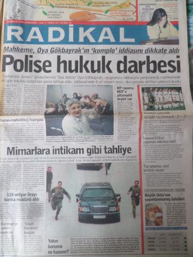 Radikal Gazetesi 4 Aralık 1996 - Polise Hukuk Darbesi