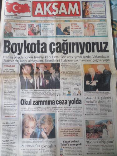 Akşam Gazetesi 30 Mayıs 1998 - Boykota Çağrıyoruz