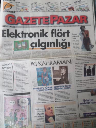 Gazete Pazar 27 Nisan 1997 - Elektronik Flört Çılgınlığı