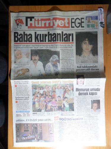 Hürriyet Ege Gazetesi 28 Mayıs 1996 Salı - Baba Kurbanları