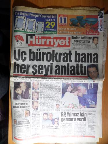 Hürriyet Gazetesi 28 Mayıs 1996 Salı - Üç Bürokrat Bana Her Şeyi Anlat