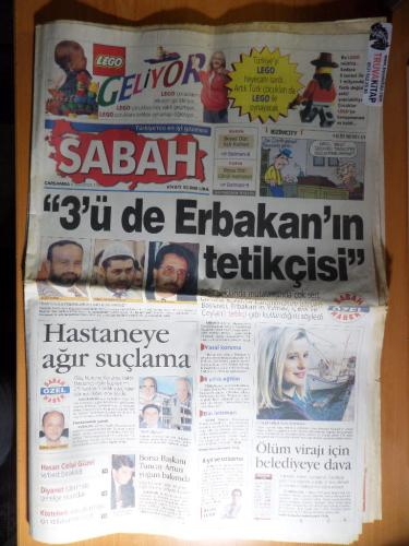 Sabah Gazetesi 6 Ağustos 1997 - 3'ü de Erbakan'ın Tetikçisi