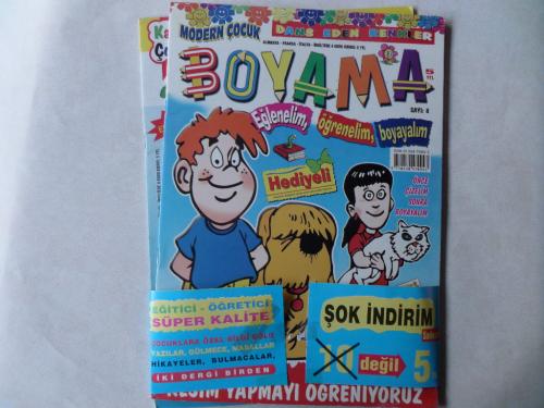 Modern Çocuk Boyama Sayı 8 + Kardeş Çocuk Boyama Sayı 4