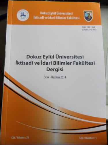 Dokuz Eylül Üniversitesi İktisadi ve İdari Bilimler Fakültesi Dergisi 