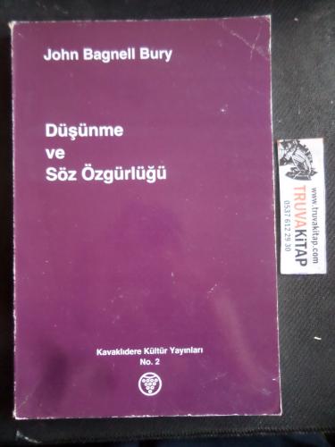 Düşünme ve Söz Özgürlüğü John Bagnell Bury