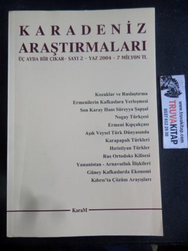 Karadeniz Araştırmaları 2004 / 2