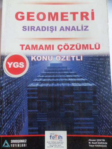 YGS Geometri Sıradışı Analiz Tamamı Çözümlü Konu Özetli