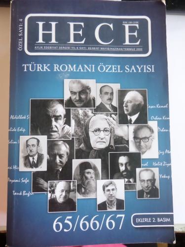 Hece Aylık Edebiyat Dergisi 2002 / 65-66-67 Türk Romanı Özel Sayısı: 4