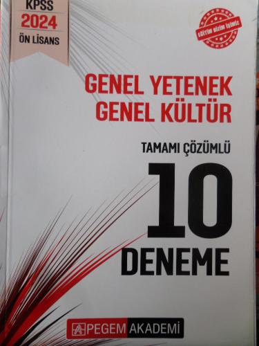 KPSS Genel Yetenek - Genel Kültür Tamamı Çözümlü 10 Deneme