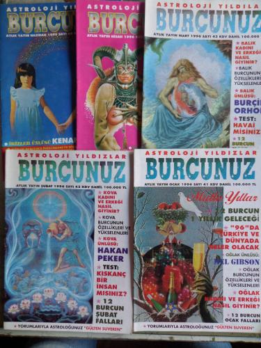 Astroloji Yıldızlar Burcunuz Dergisi 1996 / Sayı: 41-42-43-44-46