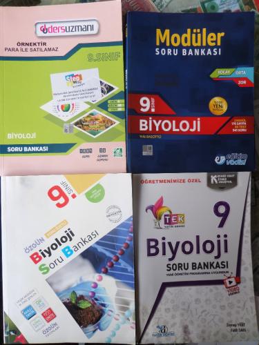 9. Sınıf Biyoloji Okula Yardımcı Sınavlara Hazırlık Kitapları / 4 Adet