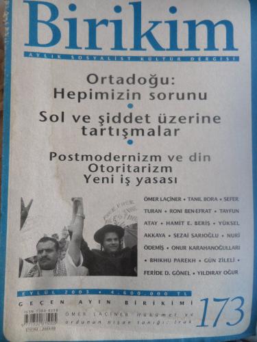 Birikim Dergisi 2003 / 173 - Ortadoğu: Hepimizin Sorunu