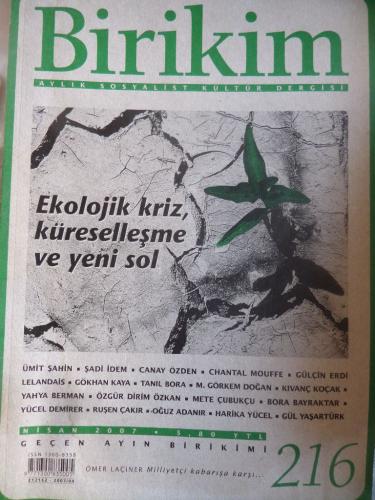 Birikim Dergisi 2007 / 216 - Ekolojik Kriz Küreselleşme ve Yeni Sol