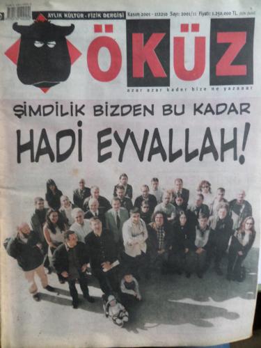 Öküz Dergisi 2001 / 10 - Şimdilik Bizden Bu Kadar Hadi Eyvallah!