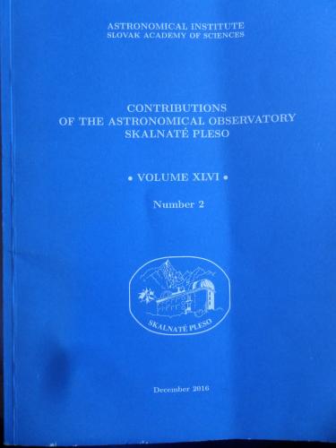 Contributions Of The Astronomical Observatory Skalnate Pleso - 46/2 Ba