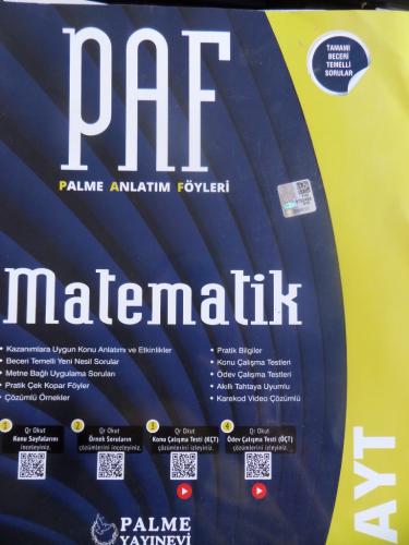 AYT Matematik Palme Anlatım Föyleri