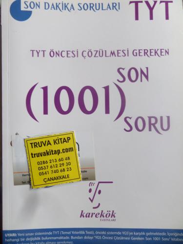 TYT Öncesi Çözülmesi Gereken Son 1001 Soru Ebru Çaloğlu