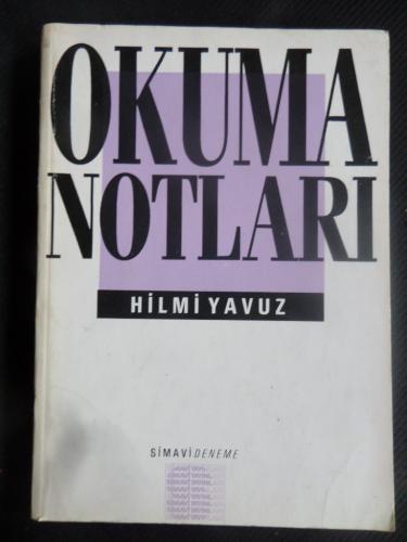 Okuma Notları Hilmi Yavuz