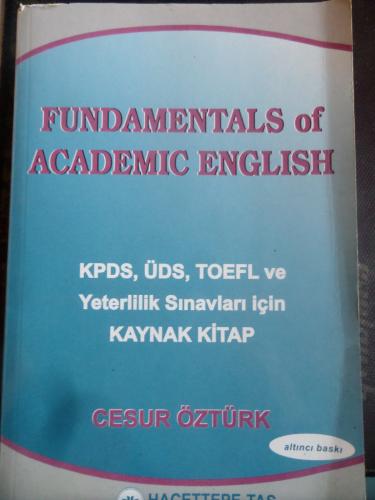 Fundamental Of Academic English Cesur Öztürk