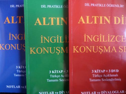 Altın Dil İngilizce Konuşma Seti / 3 Kitap 3 DVD