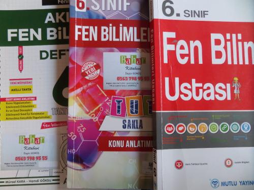 6. Sınıf Fen Bilimleri Okula Yardımcı Sınavlara Hazırlık Kitapları / 3