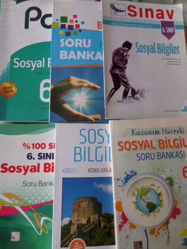 6. Sınıf Sosyal Bilgiler Okula Yardımcı Sınavlara Hazırlık Kitapları /