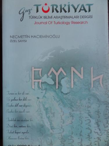 Gazi Türkiyat - Türklük Bilimi Araştırmaları Dergisi 2009 / 5