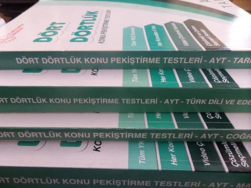 AYT Dört Dörtlük Konu Pekiştirme Testleri / 4 Adet